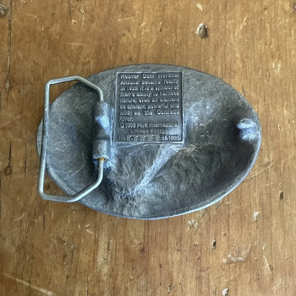 Hoover Dam Belt Buckle Metal Limited Edition Numbered Park‎ International VTG